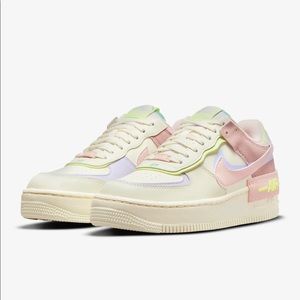 Nike Air Force 1 AF1 Shadow Cashmere Coral Sneakers 6.5